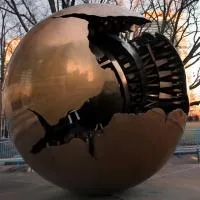 Шар пустотелый медь (198301) монтаж - сфера арт-объект ø 1000 мм. пустотелая  в Великом Новгороде