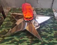 Звезда имитация пламени (197276) сертификат вечный огонь огня ø 1100 мм. авторская  в Великом Новгороде