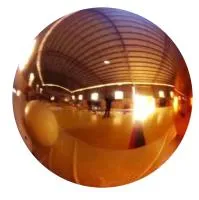 Полый шар из листовой меди (198299) поставка - сфера арт-объект ø 1000 мм. пустотелая  в Великом Новгороде