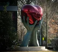 Скульптура сердце нержавеющая сталь (518280) сертификат арт-объект  в Великом Новгороде