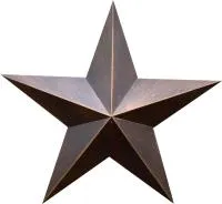 Звезда на памятник листовая бронза патина в Великом Новгороде (518498)