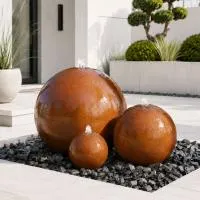 Шары 3 шт. фонтан Corten от (518907) ∅ 0,35 до 1 м. Великий Новгород 