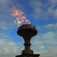 Газовая горелка апс (газ-контроль) (1629) сертификат - автомат вечный огонь ø 154 мм. ветроустойчивая  в Великом Новгороде